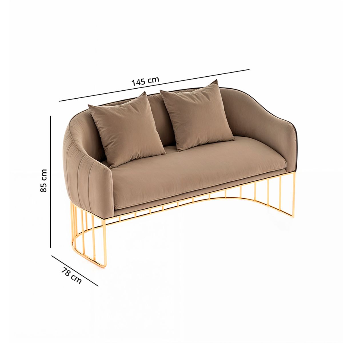 BARAKA HOME - Sofá Luxury Sveti 2 Cuerpos - Beige claro