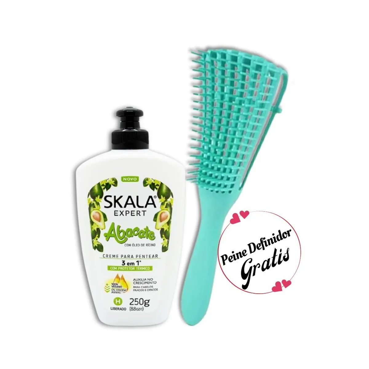 SKALA - Crema De Peinar 3 en 1 Abacate Skala Cabello Quebradizo de 250Ml