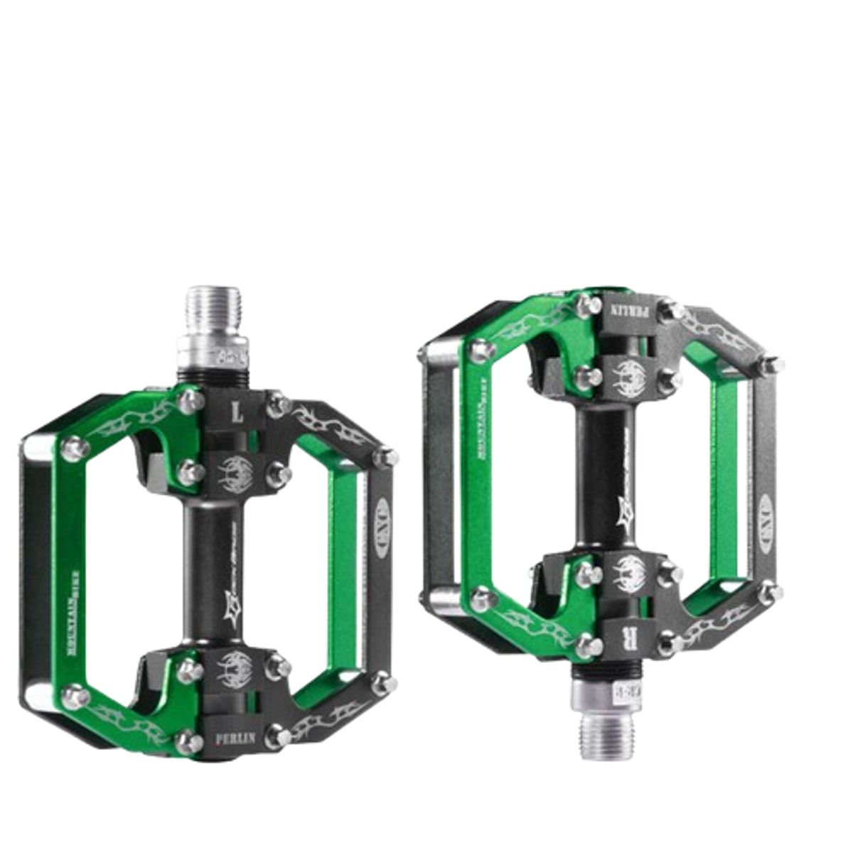 ROCKBROS - Pedal de aluminio Rockbros  Verde 2010-12