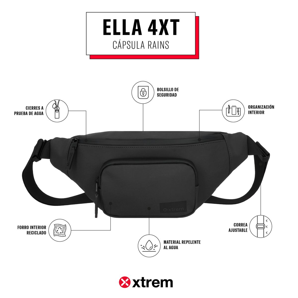 XTREM - Canguro Ella 4Xt Carbon Black