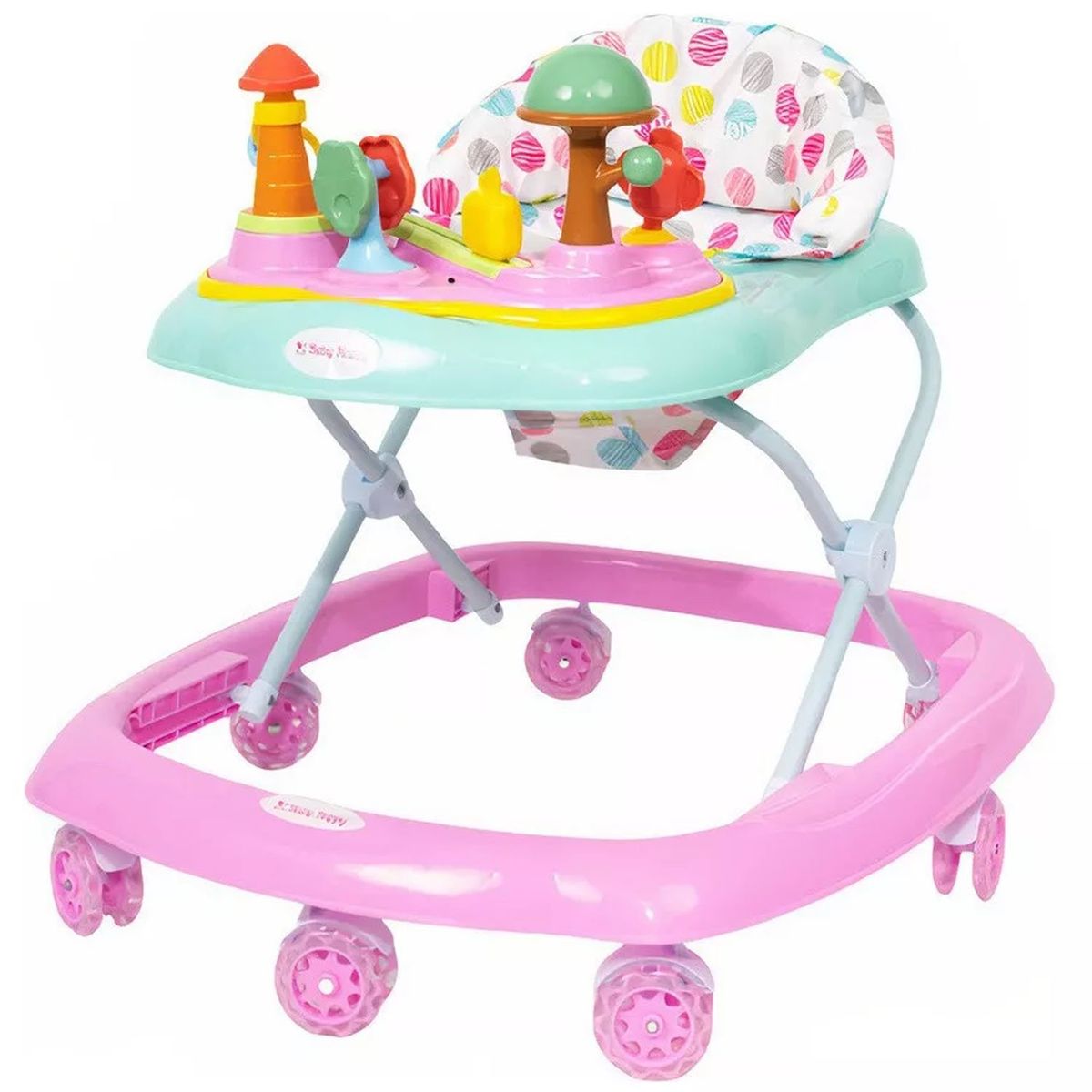 BABY HAPPY - Andador con Tablero Musical «HONGUITO II» Light Pink