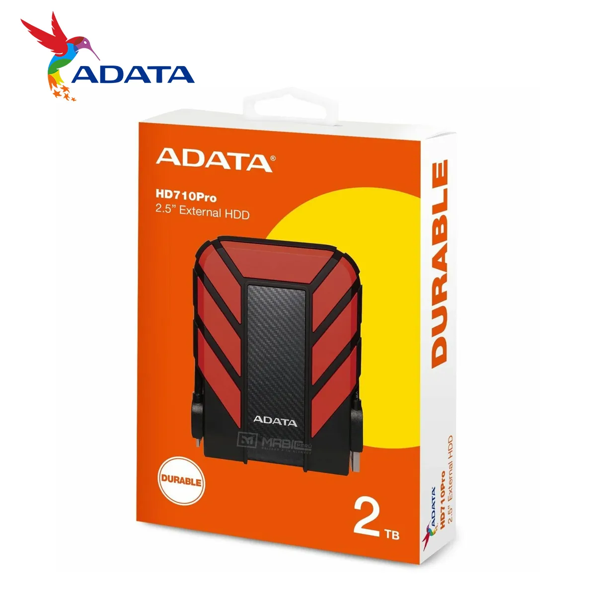 ADATA - Disco Duro Externo Adata HD710P 2TB - Rojo - Portátil