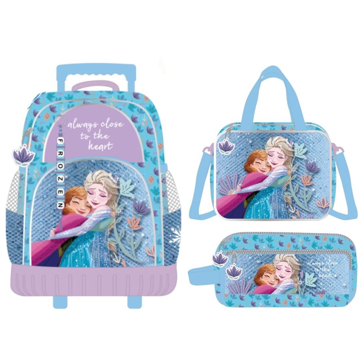 DISNEY - Pack Escolar Mochirueda Oficio Disney Frozen Peluche