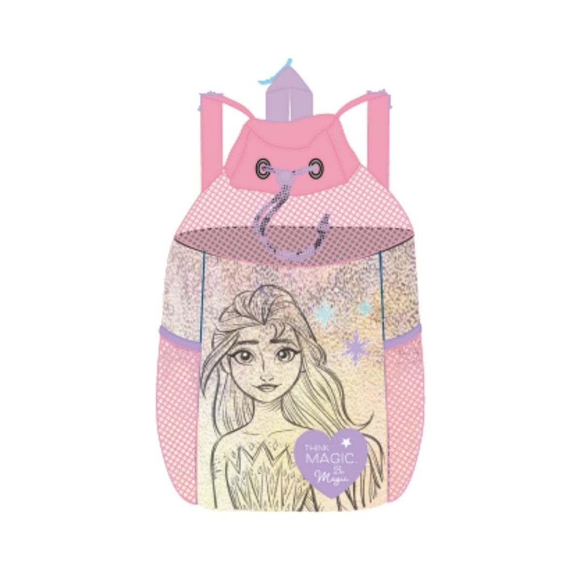 DISNEY - Bolsa de aseo Premium Disney Elsa Frozen Rosada