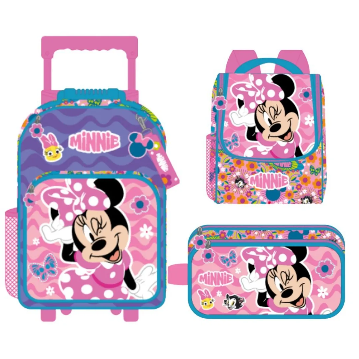 DISNEY - Pack Escolar Maleta Oficio Premium Disney Minnie Mouse Coqueta