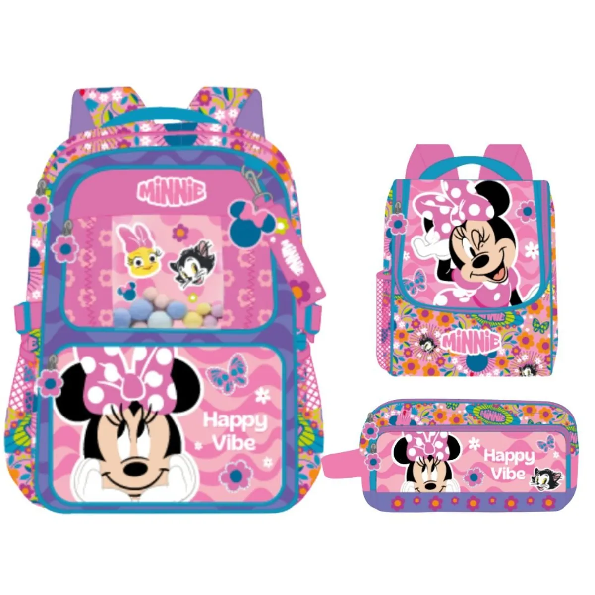 DISNEY - Pack Escolar Mochila Oficio Disney Minnie Mouse Coqueta
