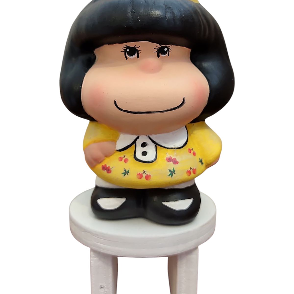 GENERICO - Adorno o alcancía Mafalda Amarilla Pintada a Mano - Present
