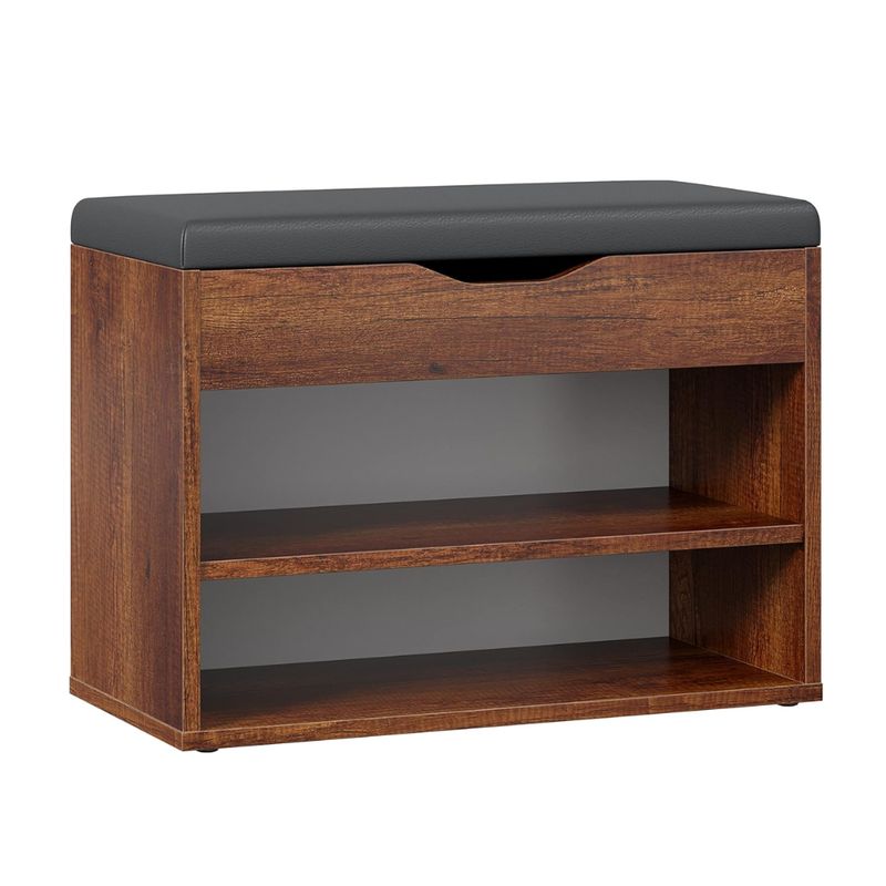 GENERICO - Zapatera Con Baúl Armado Melissa Caramelo Muebles Gaudi