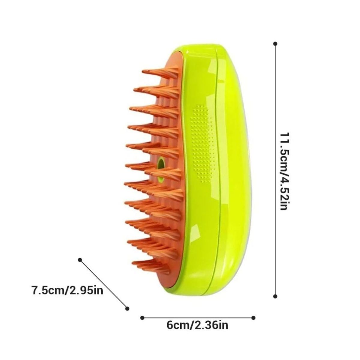 GENERICO - Cepillo Peine Vaporizador para mascotas Verde
