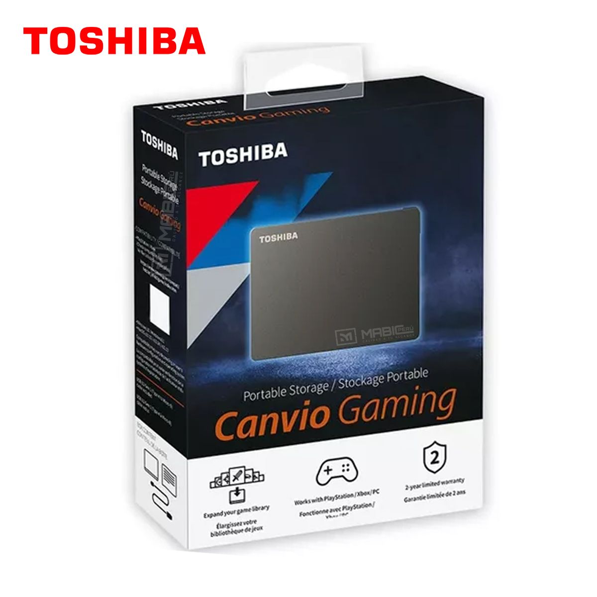 Toshiba - Disco Duro Externo Toshiba Canvio Gaming 4TB - Negro - Portátil