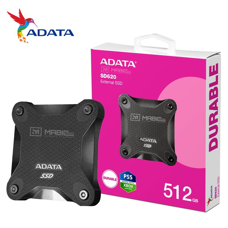 ADATA - Disco Sólido Externo Adata SD620 512GB - Negro - Portátil