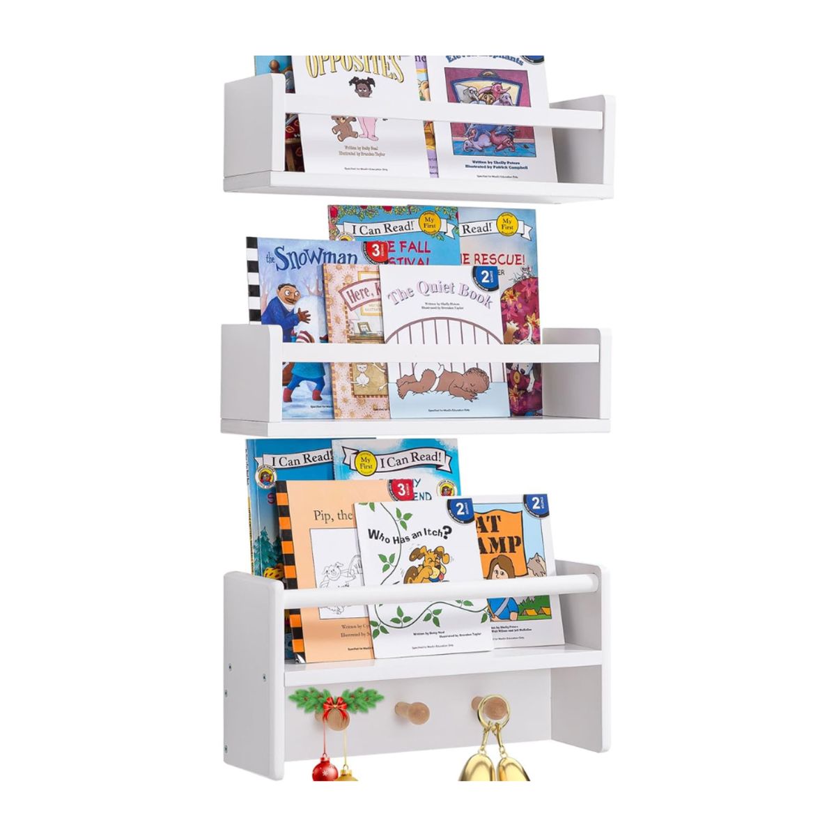 GENERICO - Repisa Flotante x2 unid Mirko Blanco Muebles Gaudi