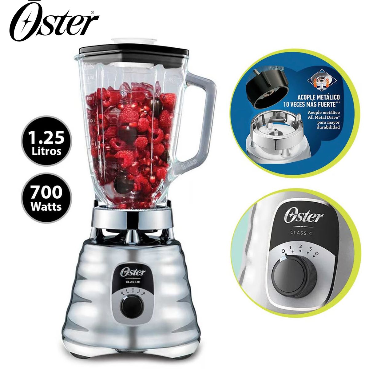 OSTER - Licuadora Clásica Oster de 3 velocidades BLST4655