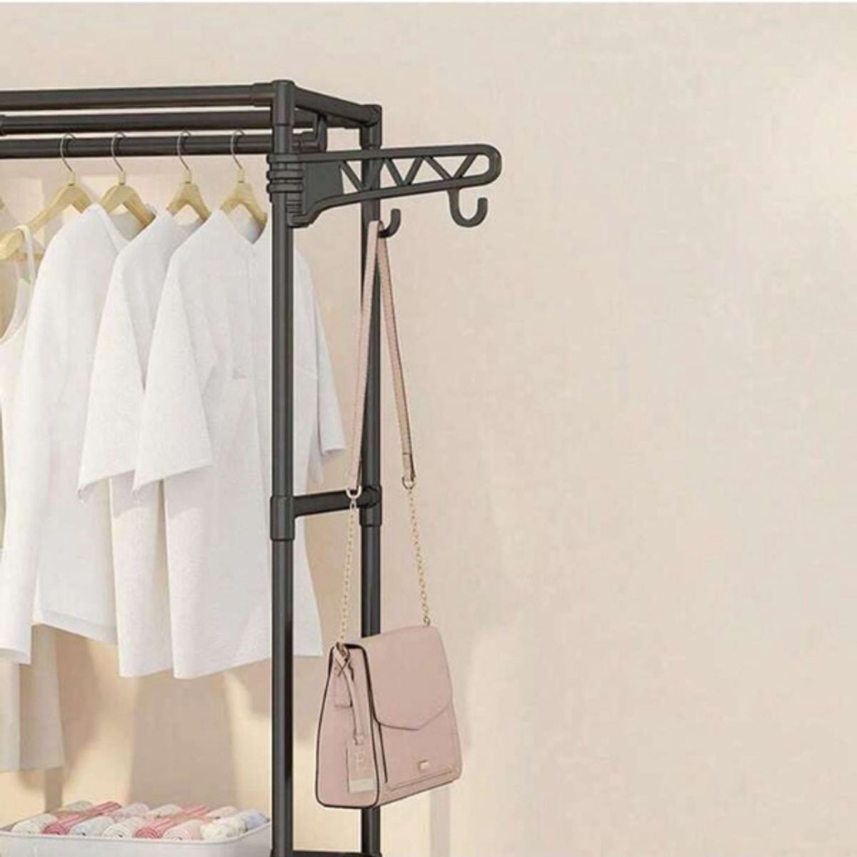 GENERICO - ROPERO PERCHERO ORGANIZADOR ARMABLE DE 3 PIEZAS