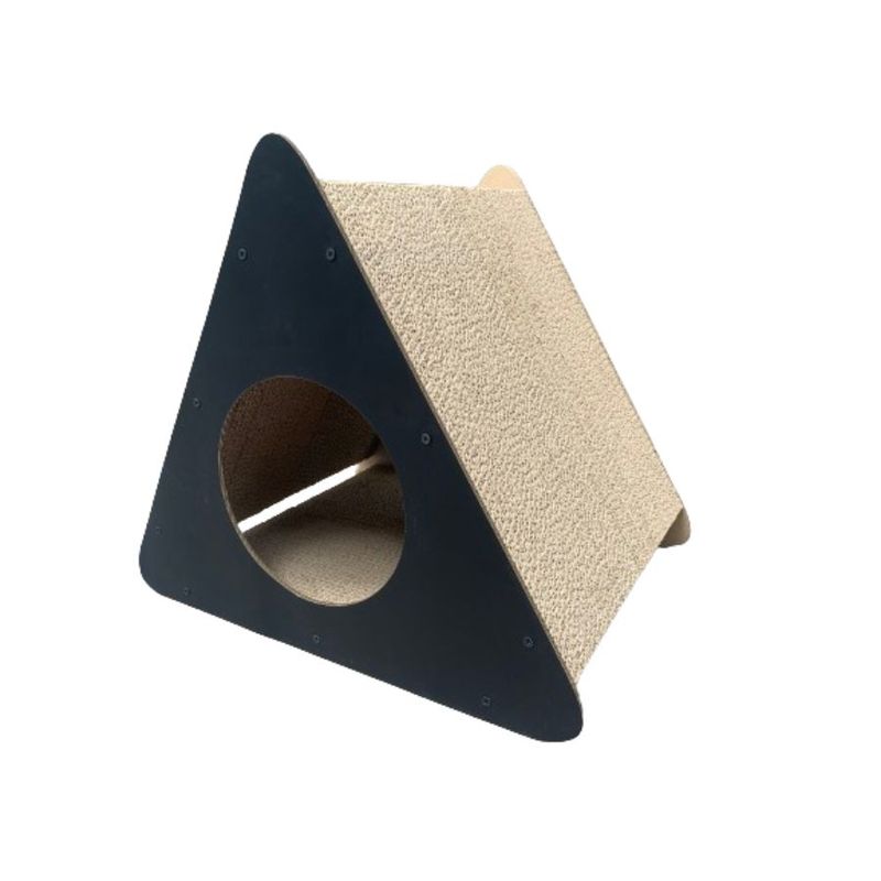 GENERICO - Polarita Casa Rascador para Gatos Triangulo RSC029 Negro