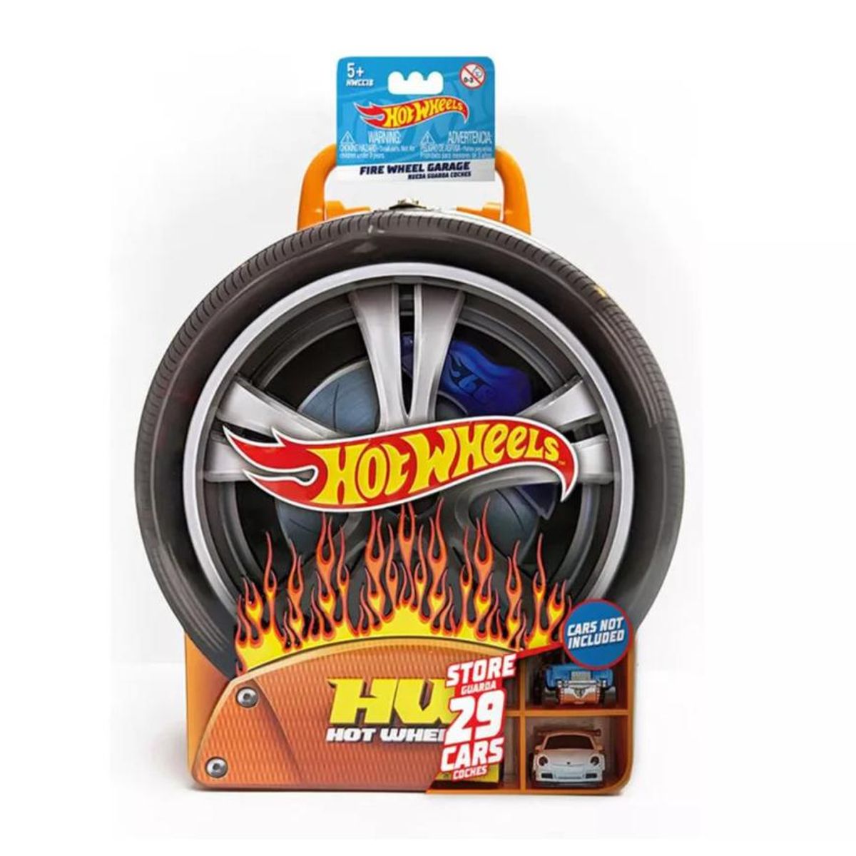 HOT WHEELS - Hot Wheels Case Garage Rueda En LLamas 29 Autos