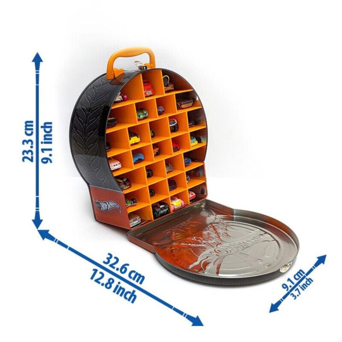 HOT WHEELS - Hot Wheels Case Garage Rueda En LLamas 29 Autos