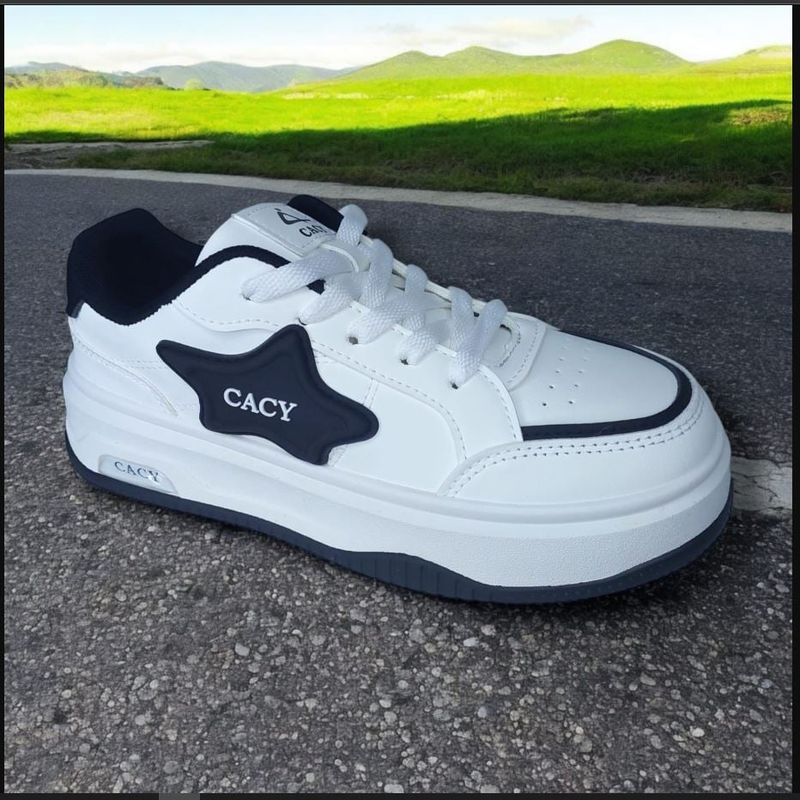 GENERICO - ZAPATILLA PARA DAMA CACY ESTRELLA BLANCONEGRO - C91114