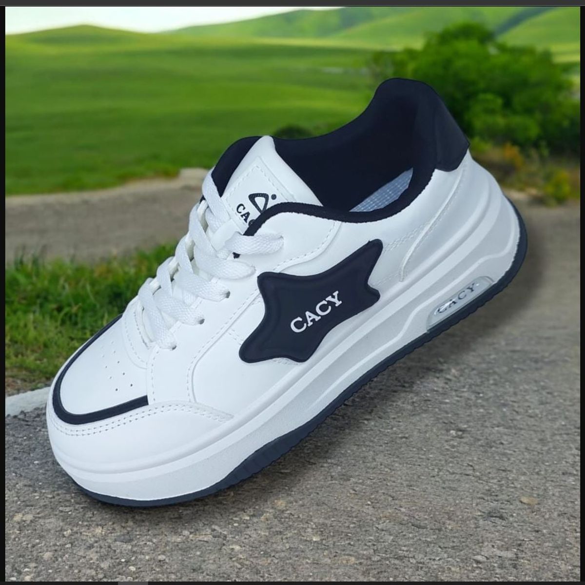 GENERICO - ZAPATILLA PARA DAMA CACY ESTRELLA BLANCONEGRO - C91114