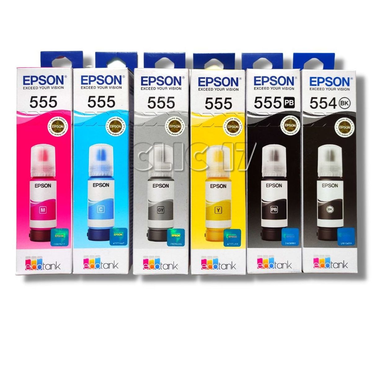 EPSON - Kit Tinta Epson 555 original 6 colores t555