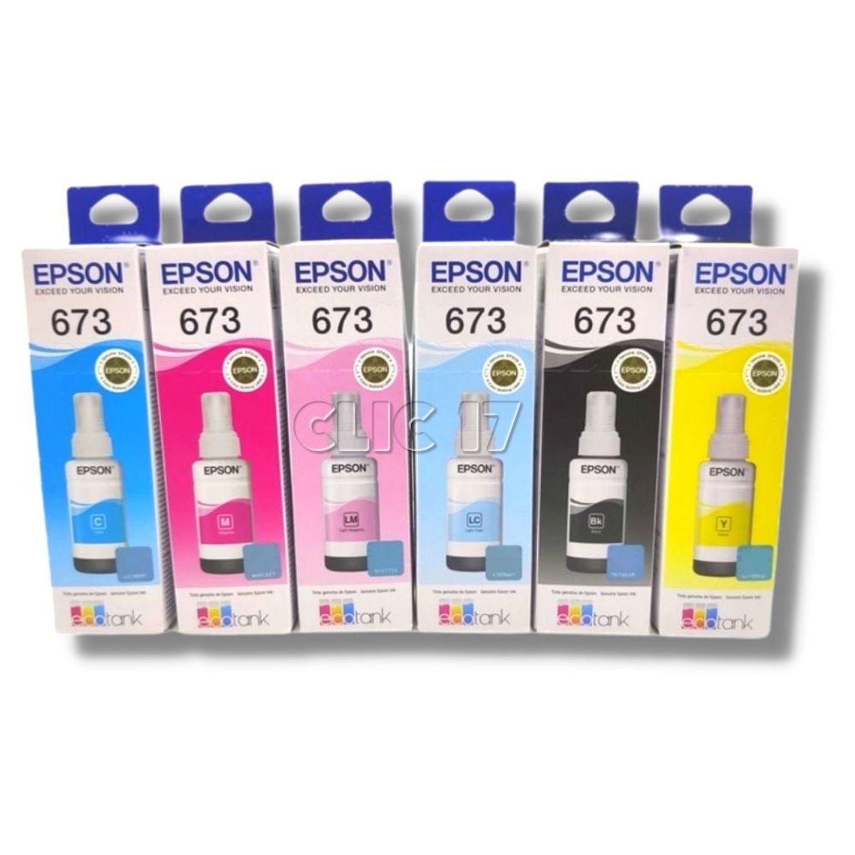 EPSON - Kit Tinta Epson 673 Original 6 colores t673