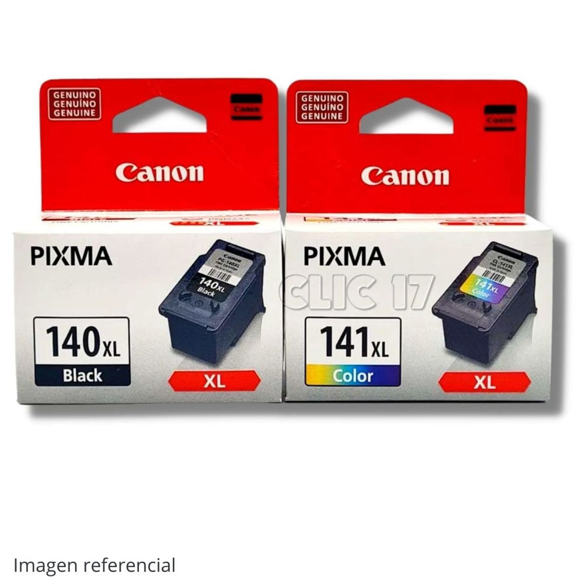 CANON - Kit Tinta Canon 140XL 141XL Negro Tricolor