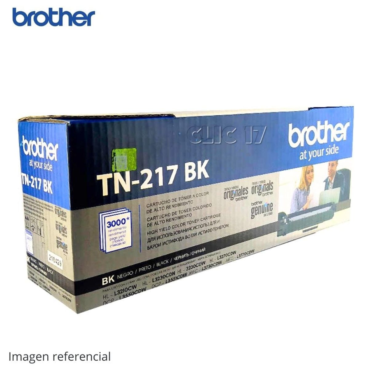 BROTHER - Toner Brother TN-217BK Negro L3270 L3551 L3750 3000PAG