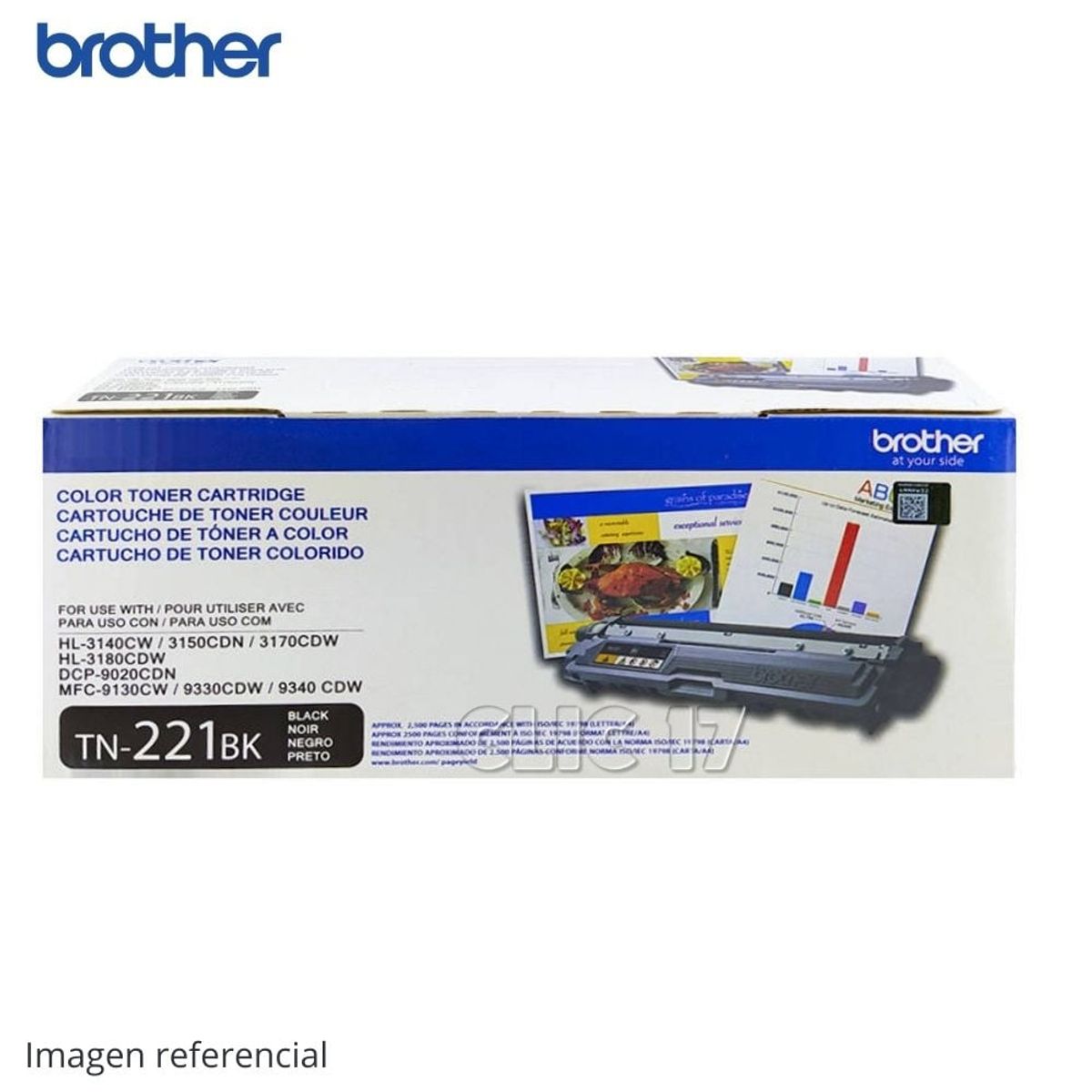BROTHER - Toner Brother TN-221BK Negro HL3150CDN HL3170 2500 PAG
