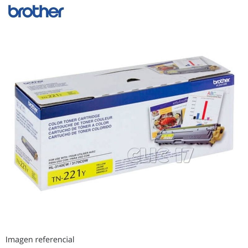 BROTHER - Toner Brother TN-221Y Amarillo HL-3150CDN  HL-3170CDW 1400 PAG