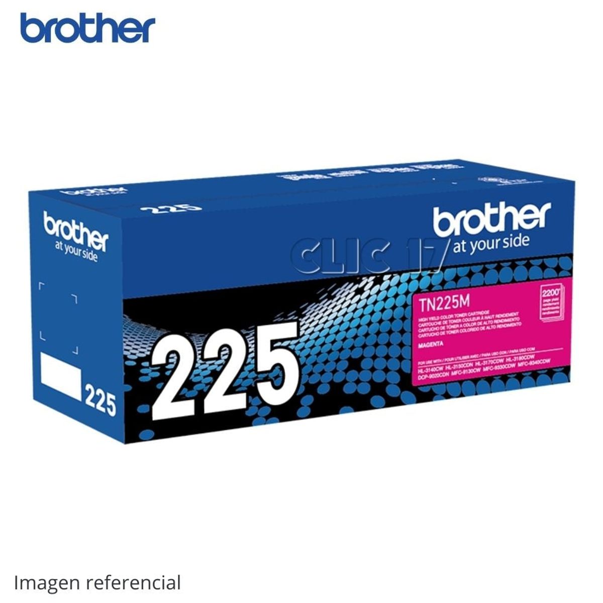 BROTHER - Toner Brother TN-225M Magenta HL-3150CDN HL-3170CDW 2200 PAG