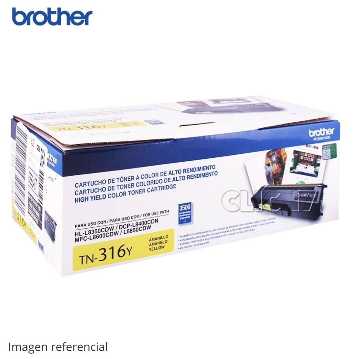 BROTHER - Toner Brother TN-316Y HL-L8350 MFC-L8850 3500 PAG Amarillo