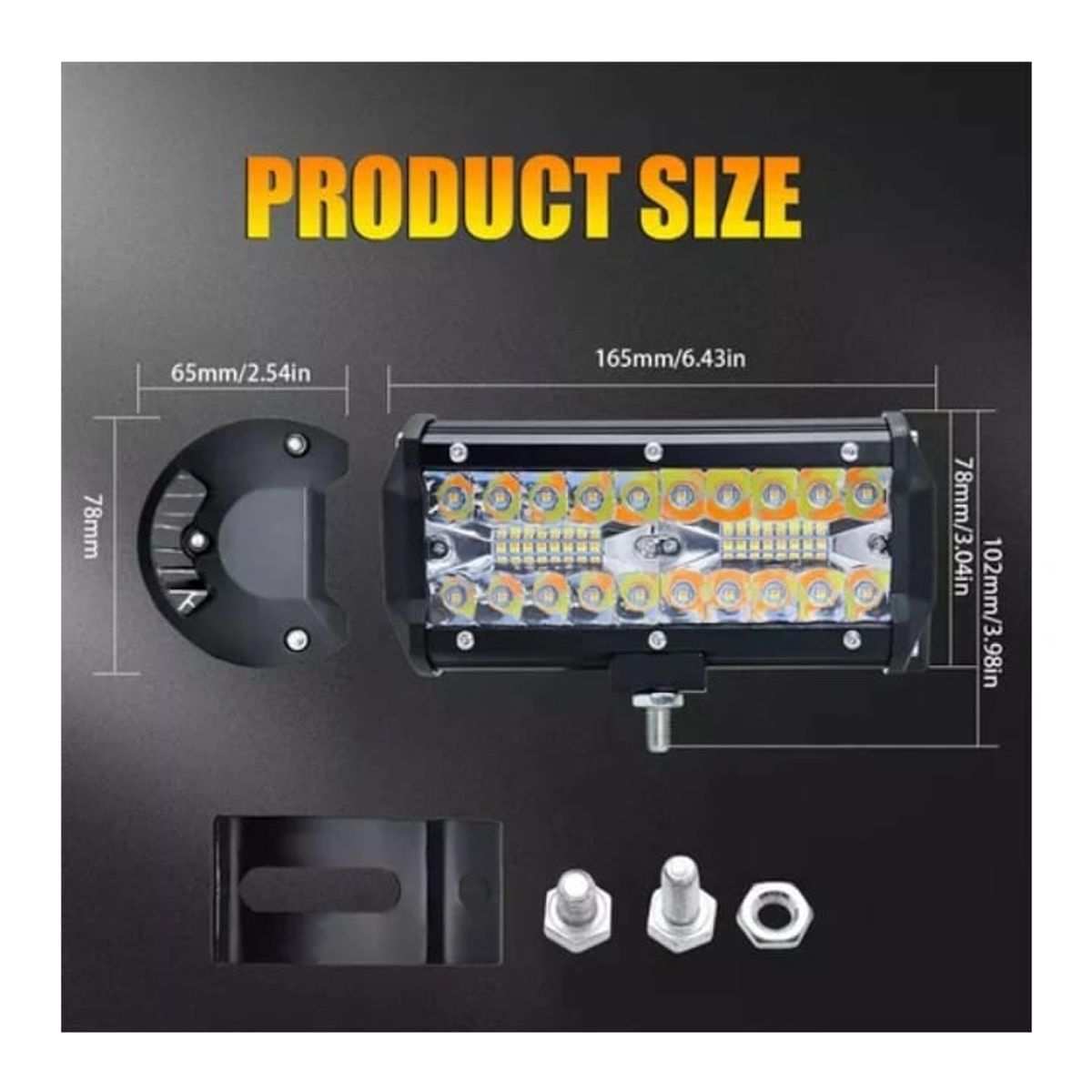 GENERICO - Faro led auxiliares 120w 3500lm dual 18cm