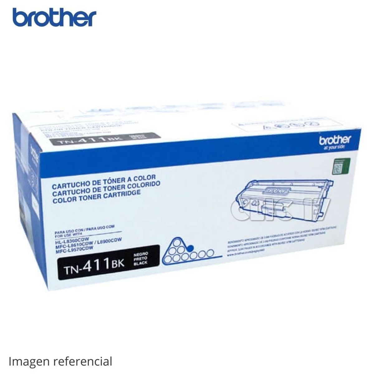 Brother - Toner Brother TN-411BK Negro MFC-L8900CDW 3000 PAG