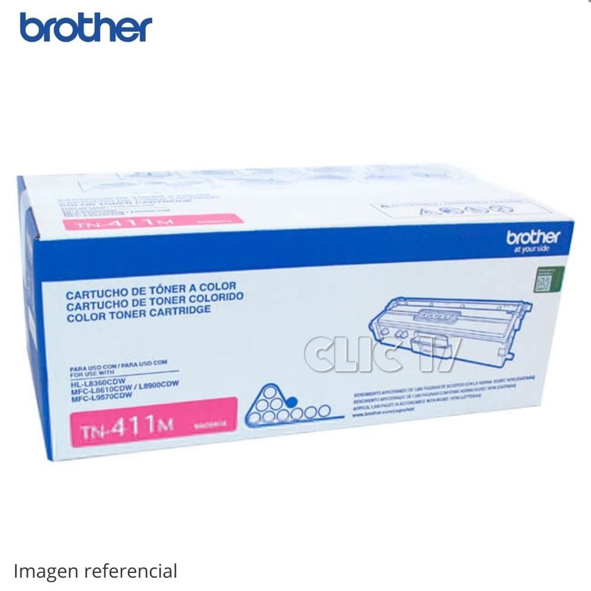 BROTHER - Toner Brother TN-411M Magenta MFC L8900CDW 1800 PAG