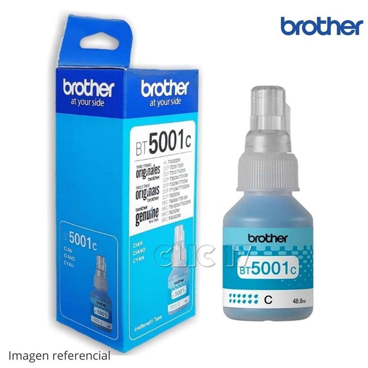 BROTHER - Tinta Brother BT-5001C Cian DCP-T300W 500W 700W