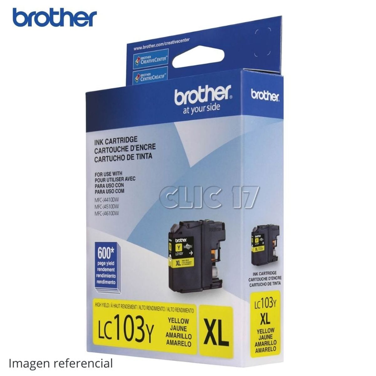 BROTHER - Tinta Brother LC-103Y Amarillo MFC-J4510DW 600 PAG