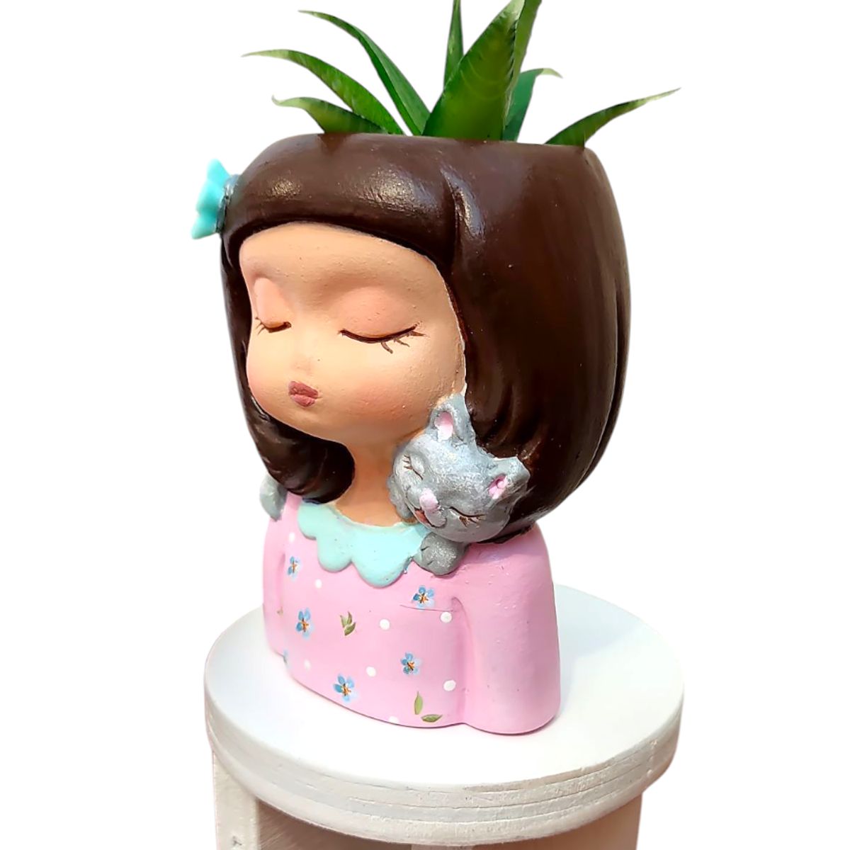 GENERICO - Maceta Macetero Mini Soñadora Pintada a Mano Present