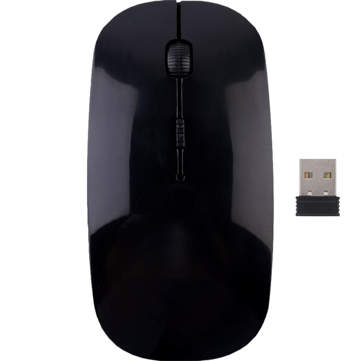 OEM - Mouse Inalámbrico Slim 4D Conectividad 2.4 GHz - Negro