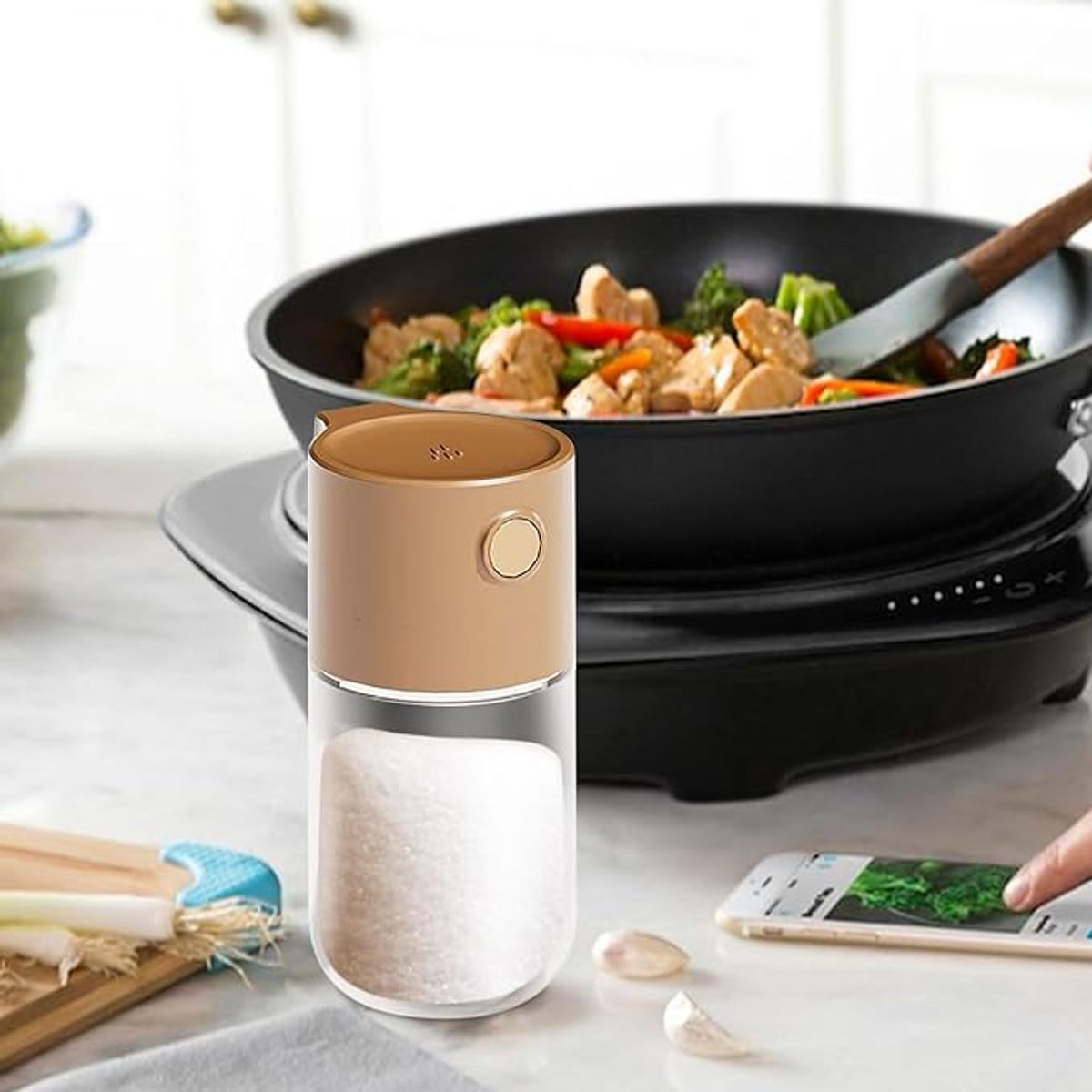 GENERICO - CONDIMENTERO A PRUEBA DE HUMEDAD COLOR MARRÓN