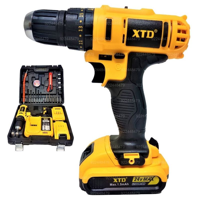 XTD - Taladro Inalámbrico Atornillador Destornillador y Percutor