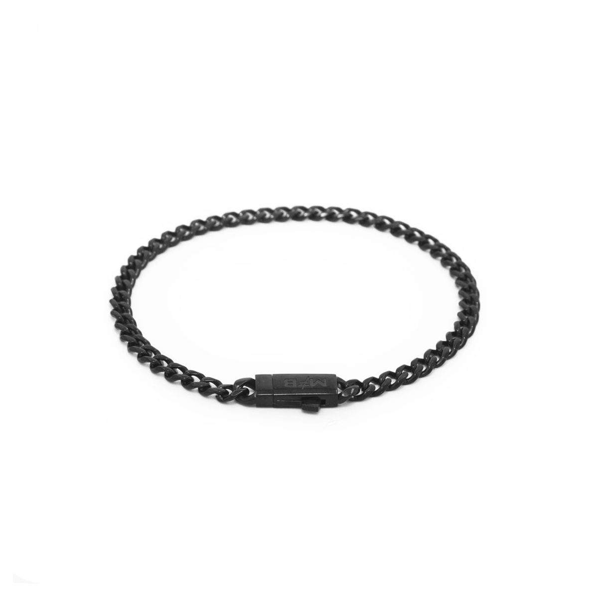 MENS FASHION BOX - Pulsera Micro Lomo Negro