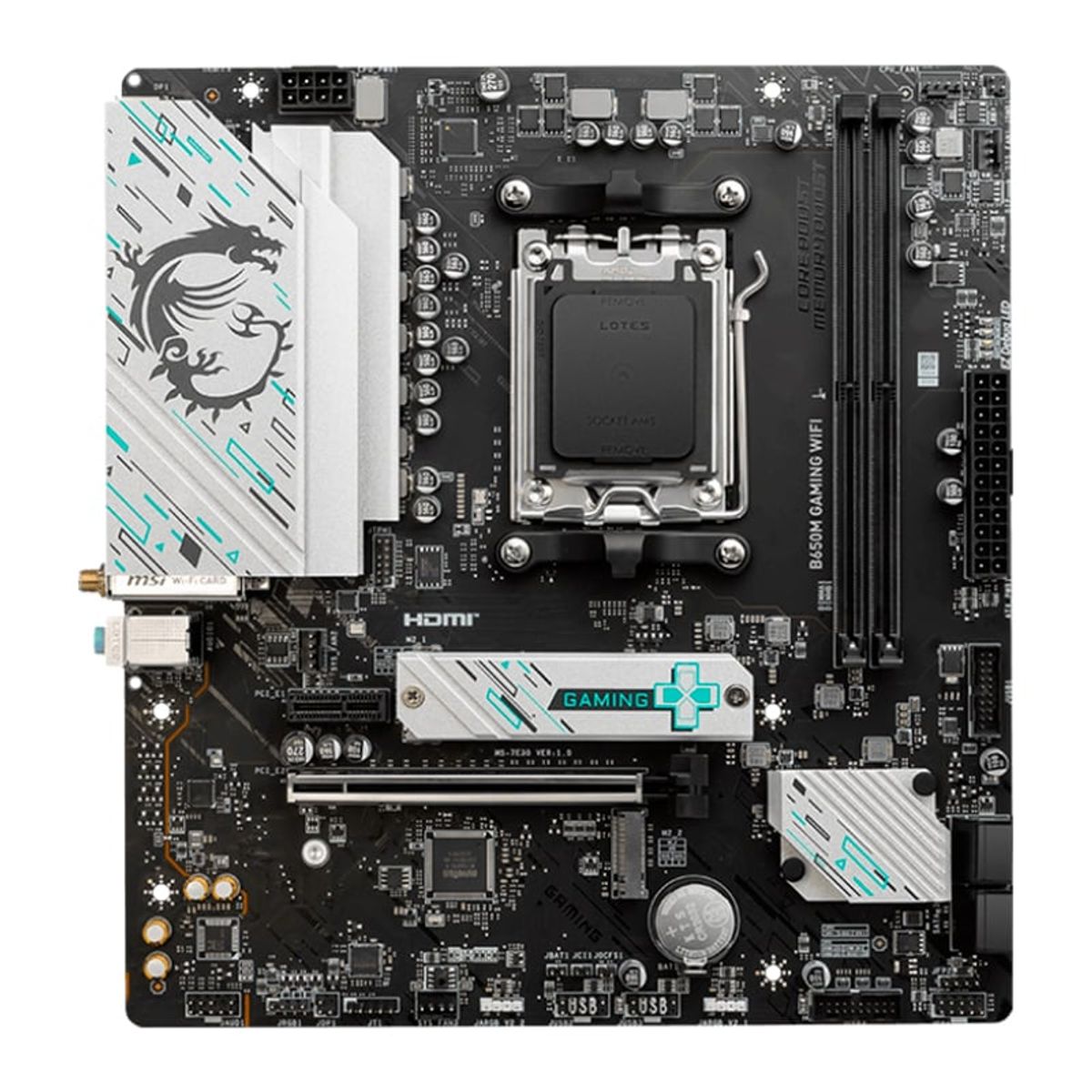 MSI - Motherboard MSI B650M GAMING WIFI AMD B650 Socket AMD AM5 mATX