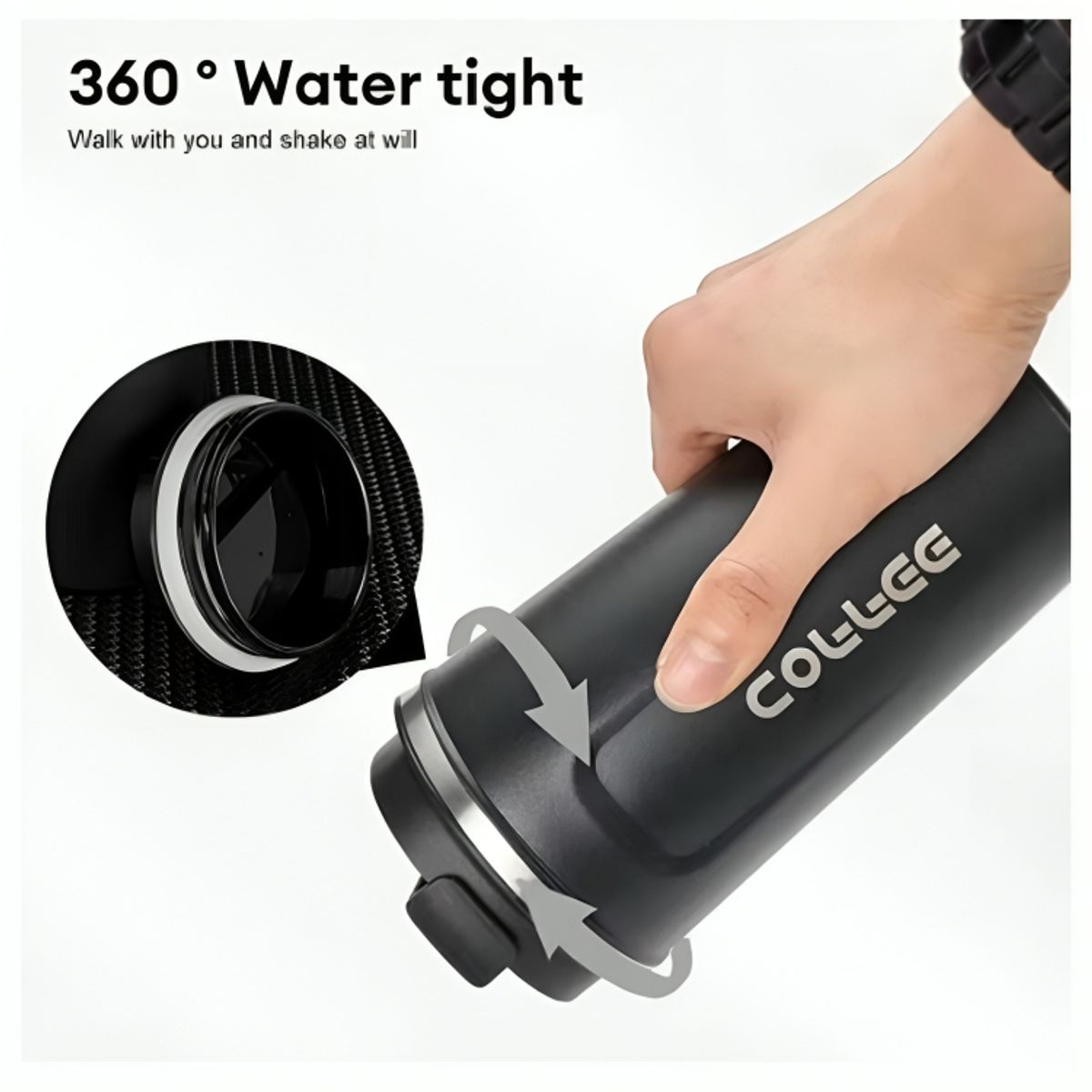 GENERICO - Taza Térmica de Acero Inoxidable Doble Tapa 510 ml