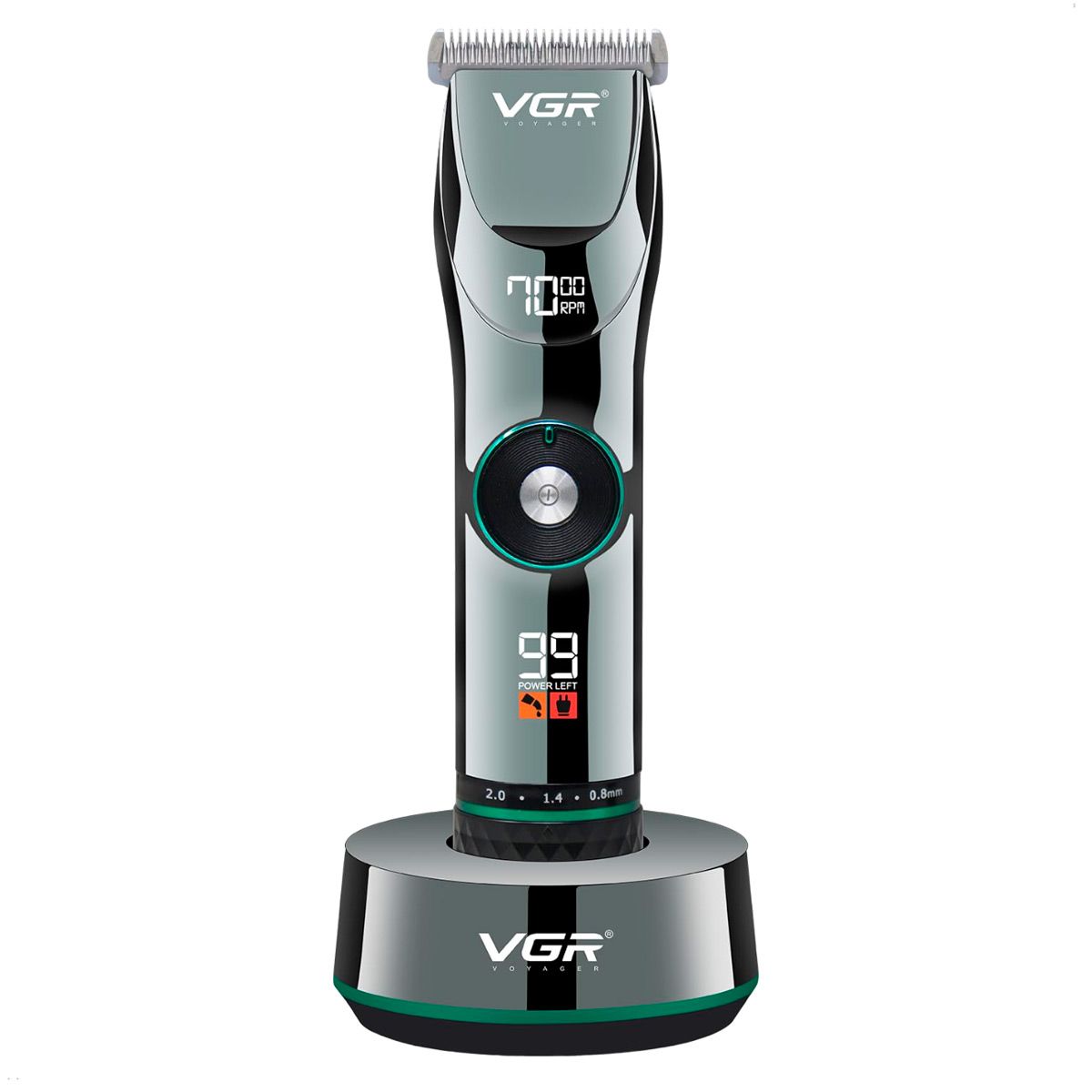 GENERICO - Maquina Para Cabello VGR 256 Display Base Pantalla Digital