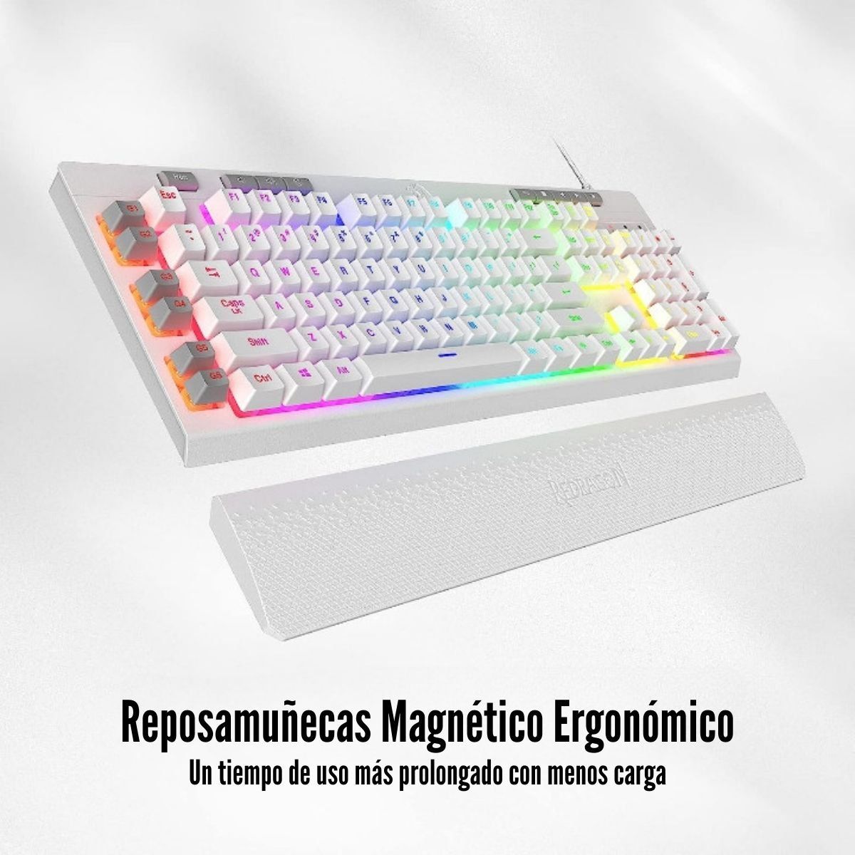 REDRAGON - Redragon - Teclado Shiva K512 RGB Semi-Mecánico Español - White