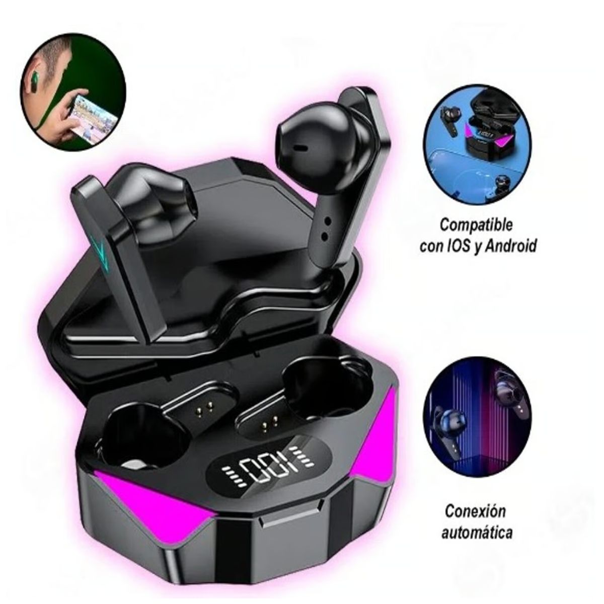 GENERICO - AUDIFONOS BLUETOOTH TWS X15 GAMER