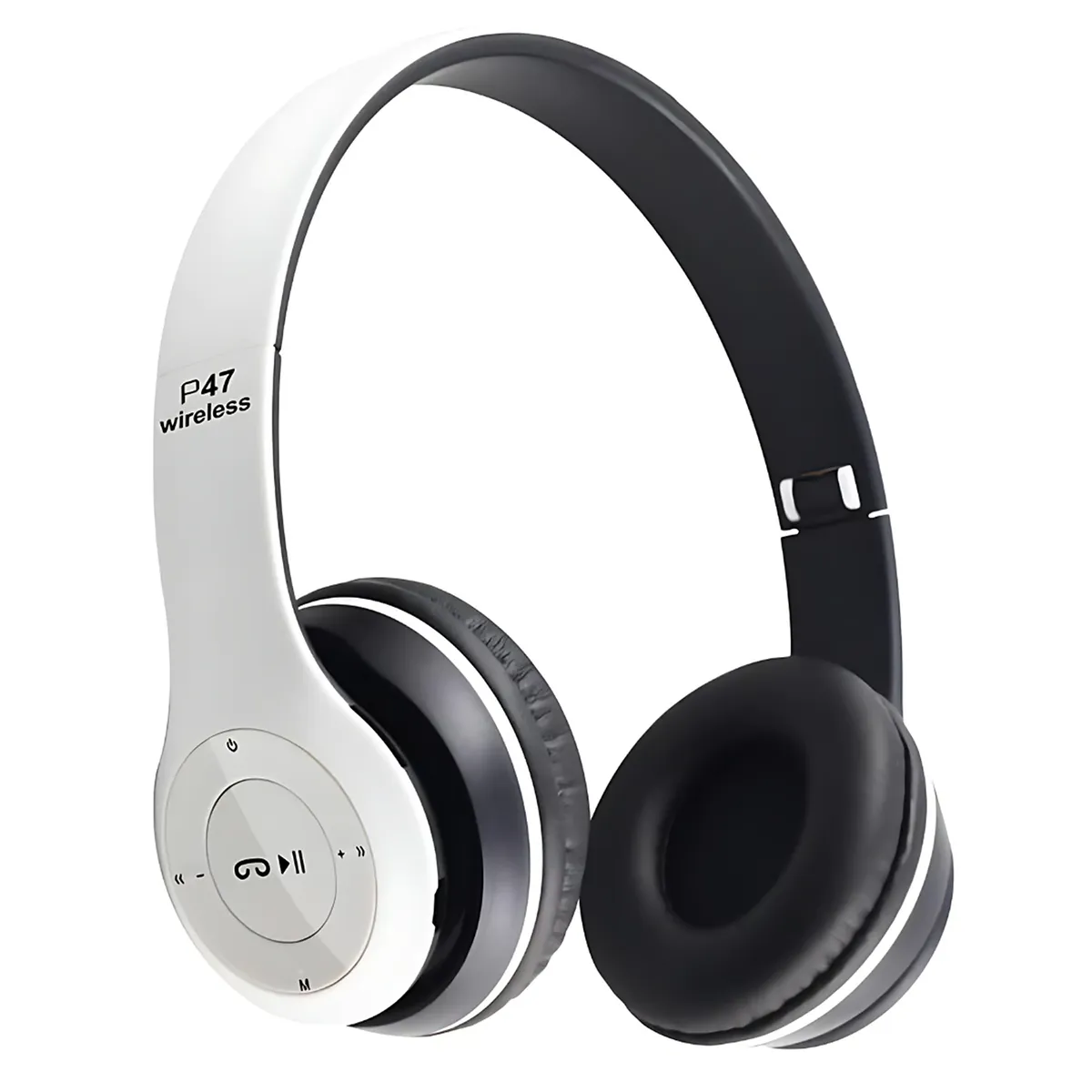 GENERICO - AUDIFONO BLUETOOTH VINCHA P47 BLANCO