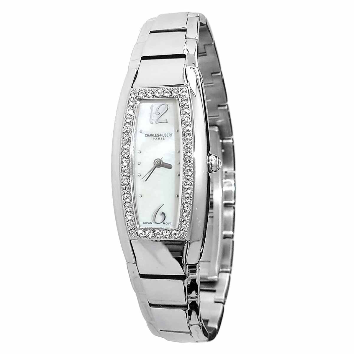 GENERICO - Reloj Mujer Charles Hubert PARIS 6621WM Elegante Cristales - Plateado