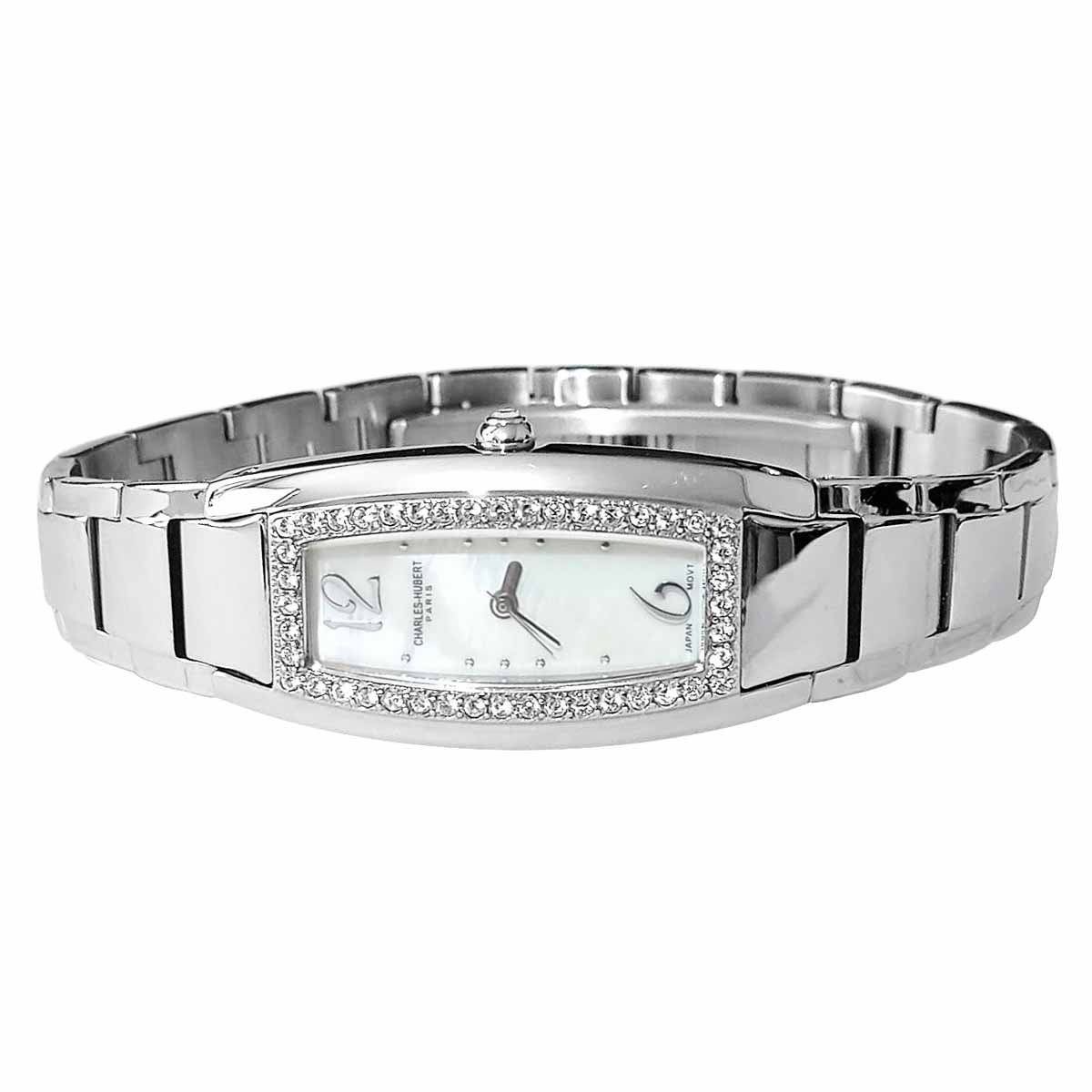 GENERICO - Reloj Mujer Charles Hubert PARIS 6621WM Elegante Cristales - Plateado