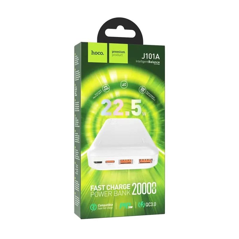 HOCO - Power Bank Hoco J101A Cargador Portatil 20000 mAh 22.5W Carga Rapida